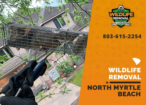 Myrtle Beach Wildlife Removal professional removing pest animal